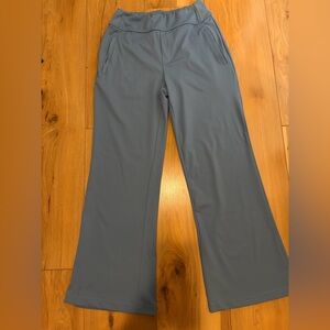 HALARA Wide Leg Active Pants in Dusty Blue